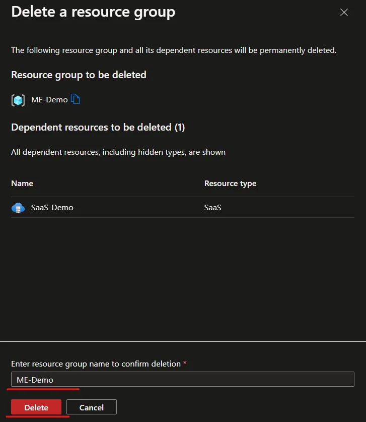 Delete Confirmation