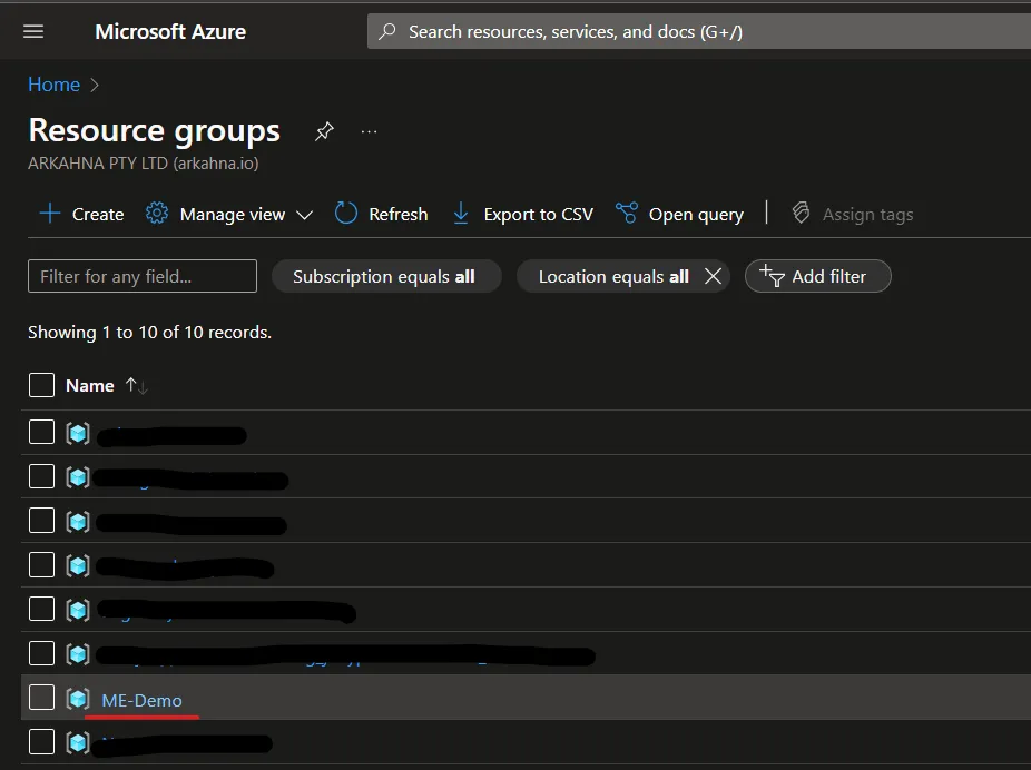 Resource Group